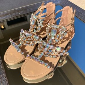 BRAND NEW diamond sandals
